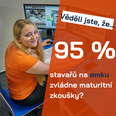 96% stavařů na emku zvládne maturitní zkoušku