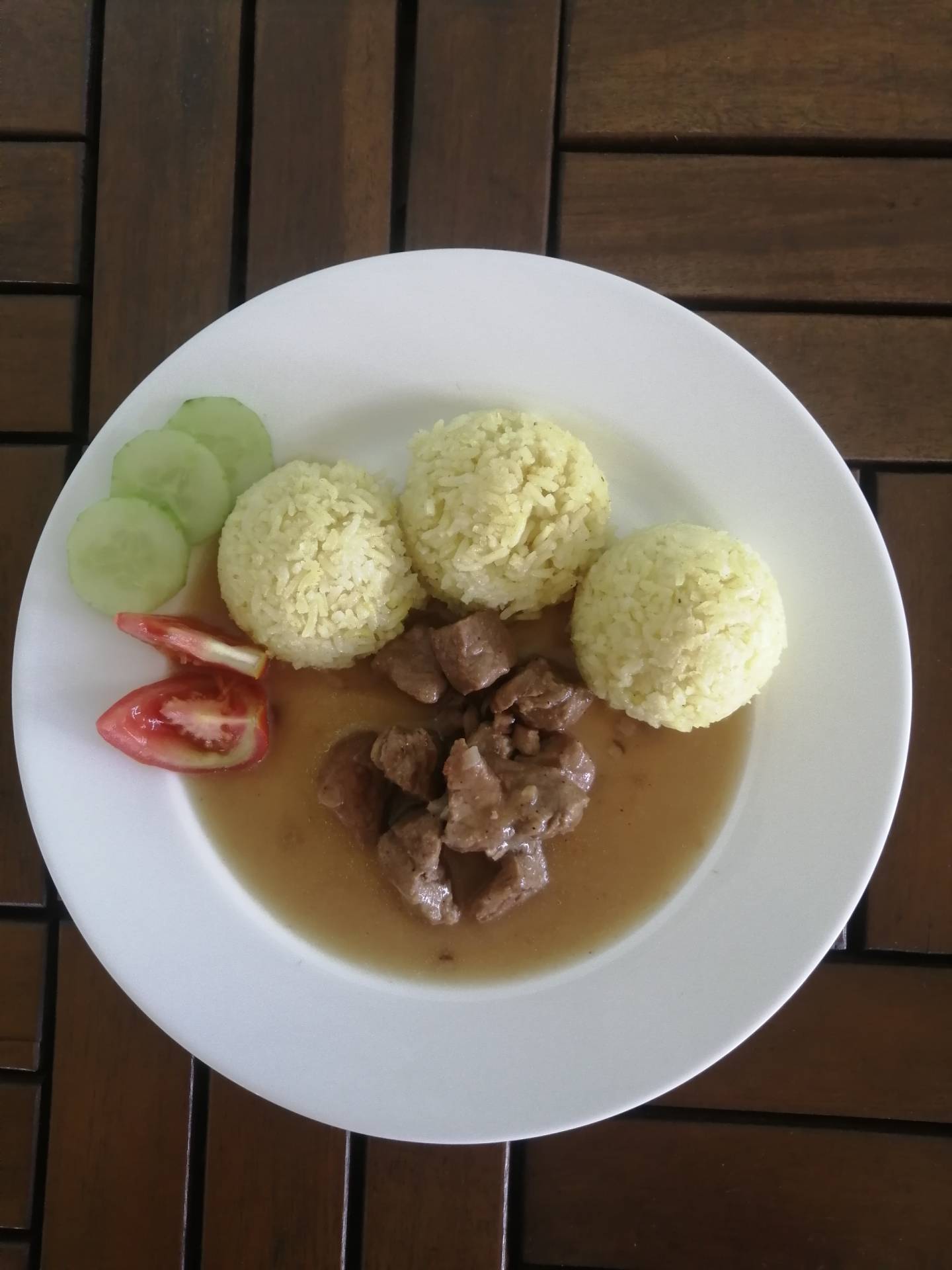 vepřové ala bažant, kari rýže