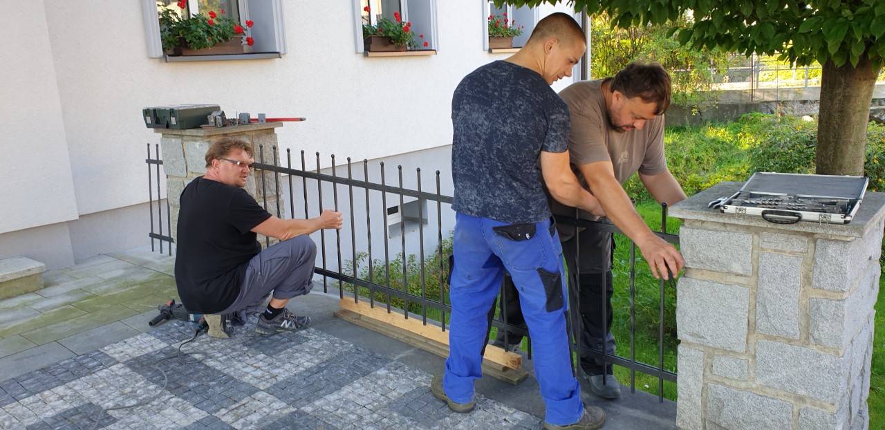 Zábradlí a stojan pro OÚ Supíkovice