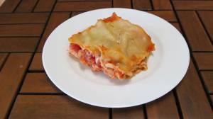 Luštěninové lasagne se sýrem